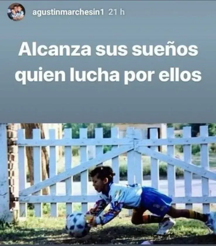 Una vieja publicación de Marchesín en sus redes sociales.