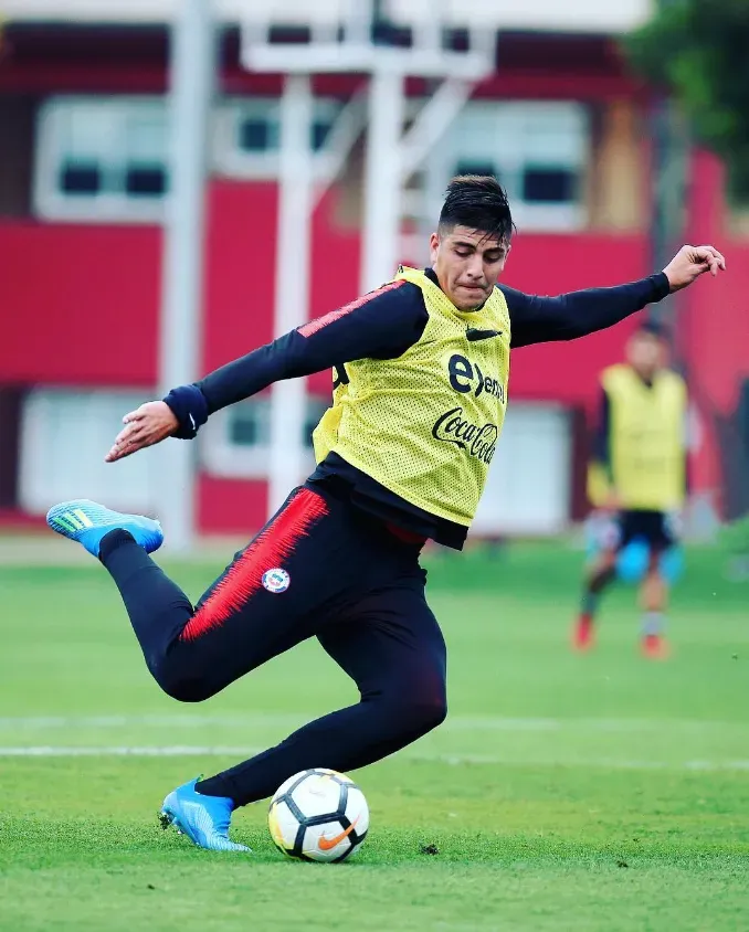 Steffan Pino en el microciclo de la selección chilena. (Foto: Comunicaciones FFCH).