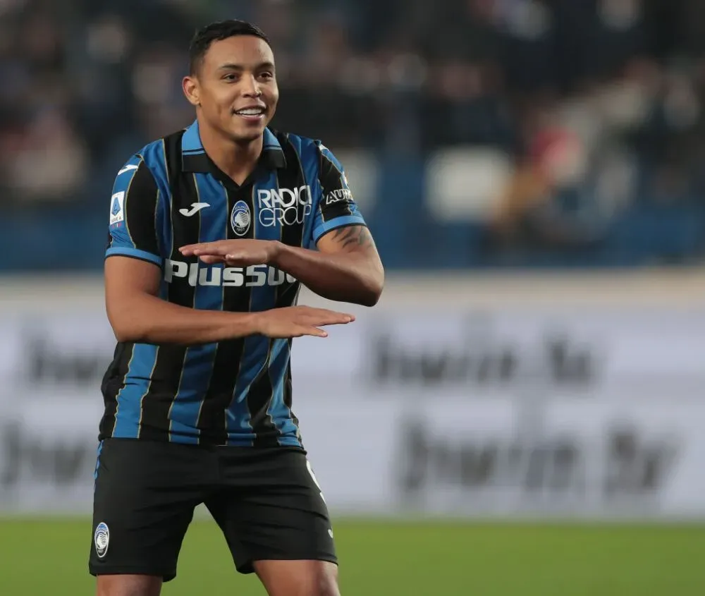 Luis Fernando Muriel Fruto, el futbolista colombiano juega como delantero en el Atalanta de la Serie A de Italia y suena en River.