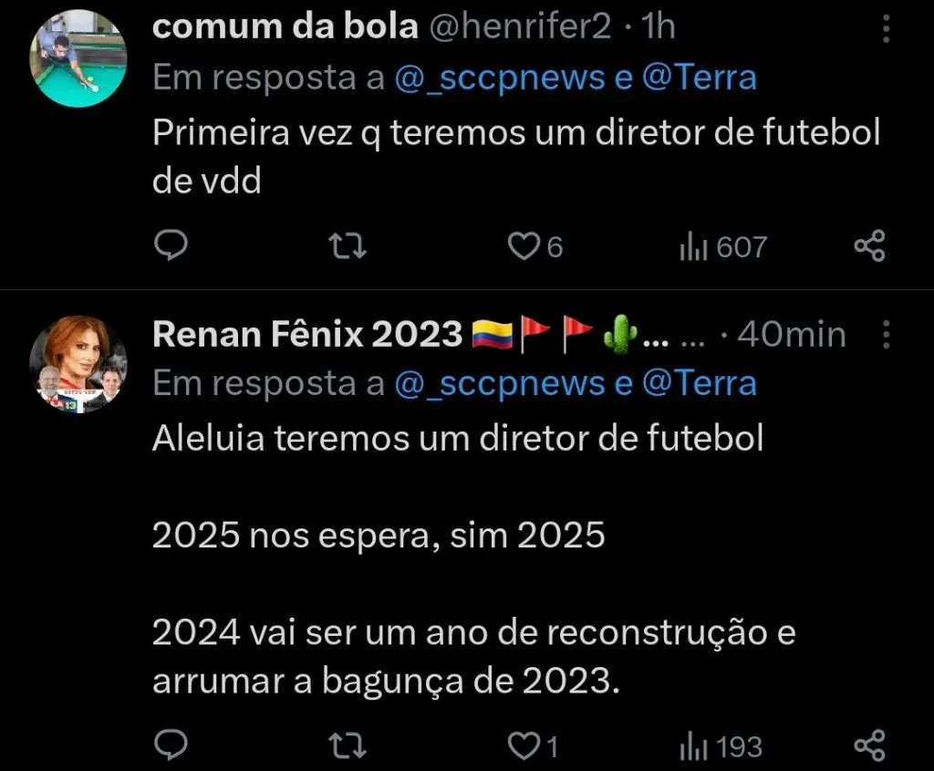 Repercussão via Twitter