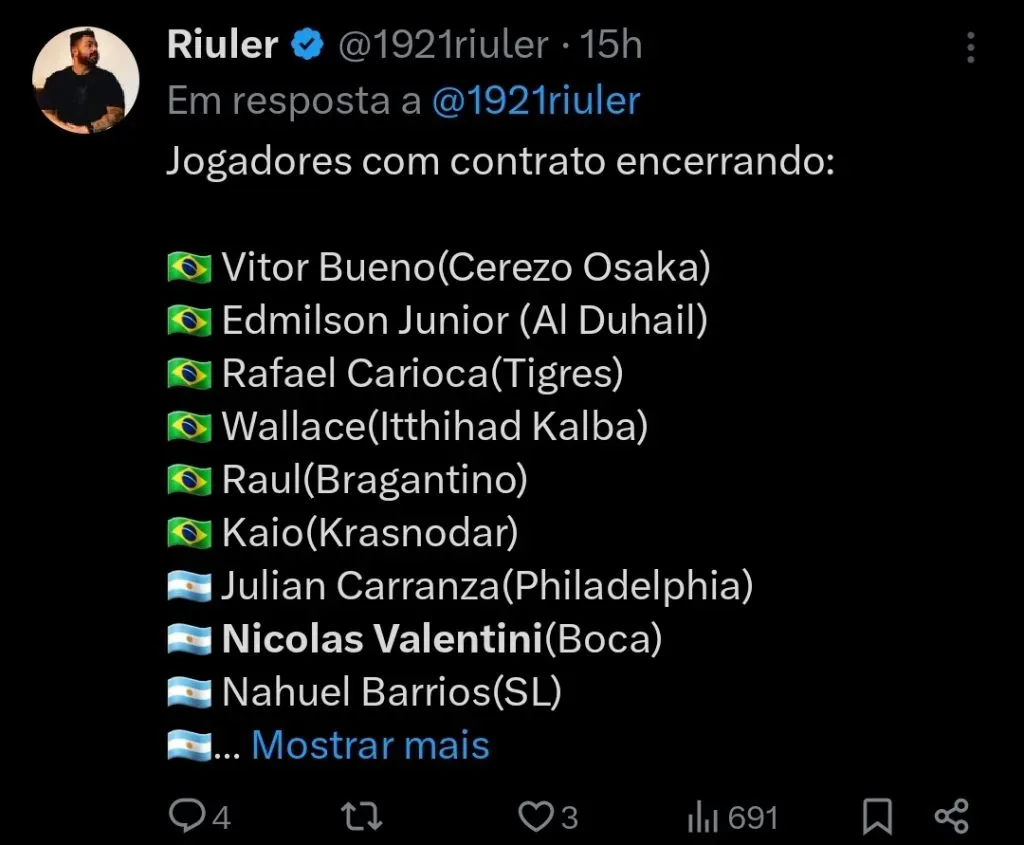 Repercussão via Twitter