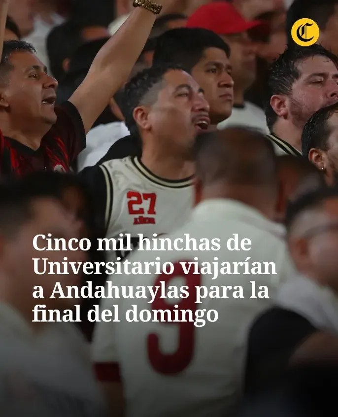 5 mil hinchas de Universitario viajarán a Andahuaylas. (Foto: El Comercio)