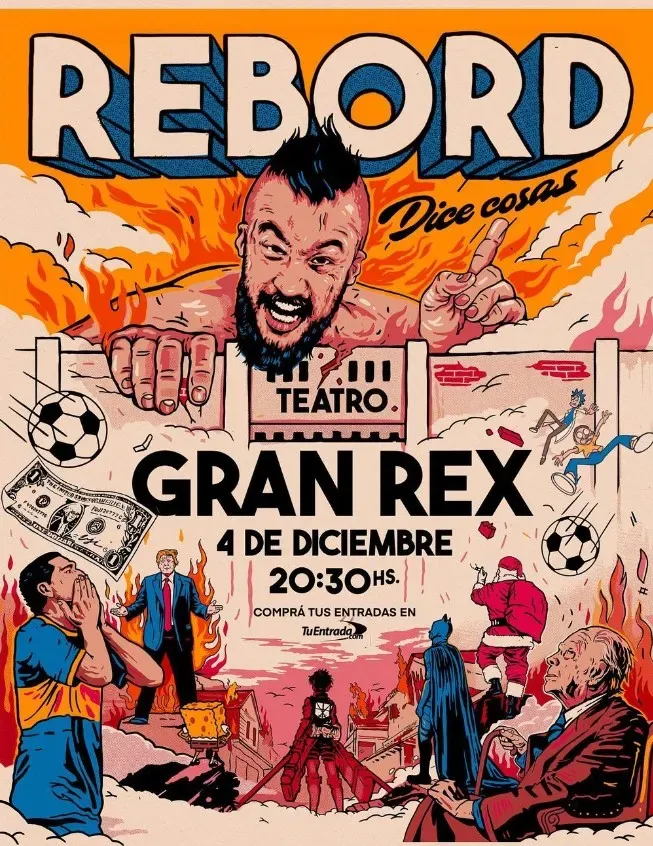 Tomás Rebord se presentará en el Gran Rex.