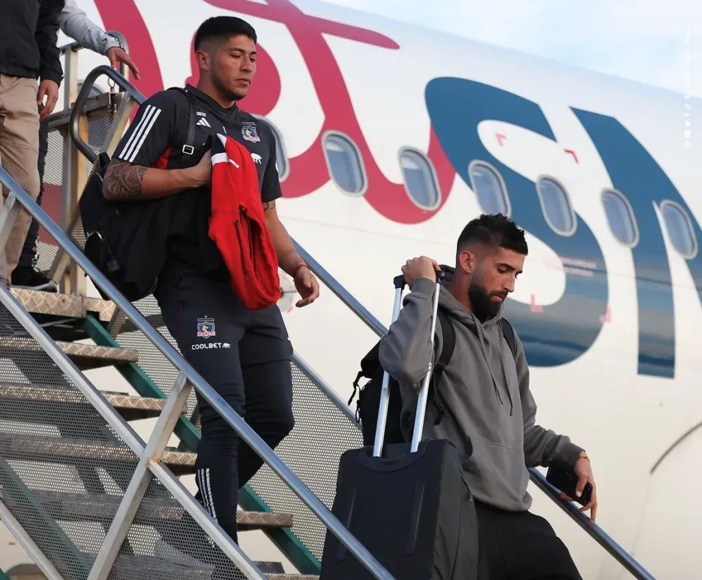 Emiliano Amor también acompaña al plantel en Argentina. Foto: Colo Colo.