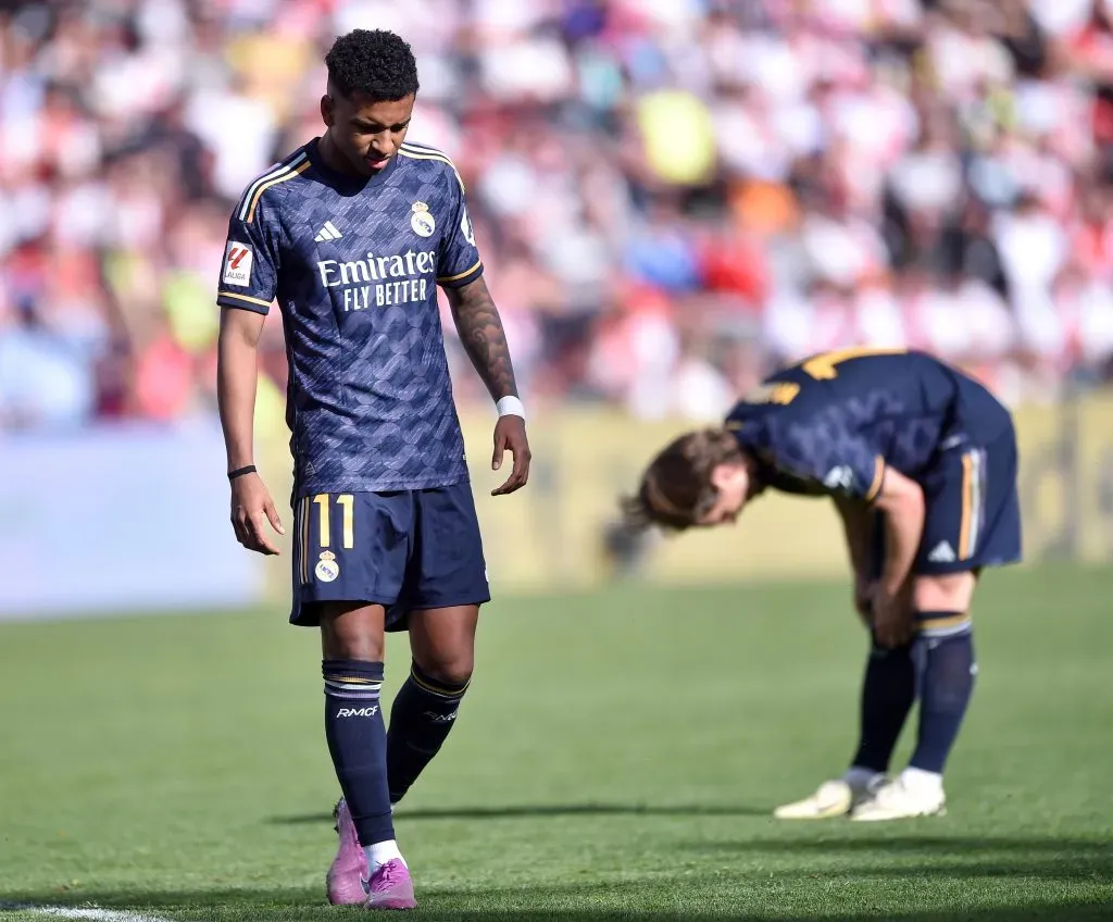 Rodrygo está em baixa no Real. (Photo by Denis Doyle/Getty Images)