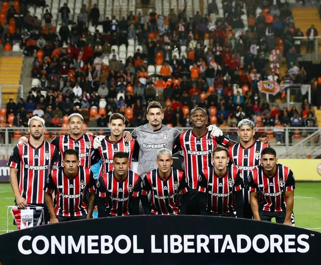 Elenco do São Paulo na Libertadores | Foto: Rubens Chiri / São Paulo FC
