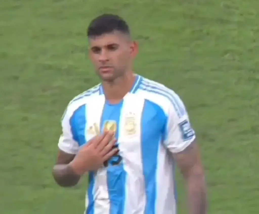 Cristian ‘Cuti’ Romero, defensa de Argentina. Pantallazo.