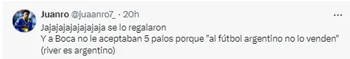 La reacción de los hinchas de Boca.