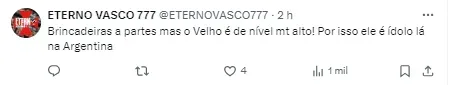 Torcida do Vasco comenta sobre Ramón Díaz