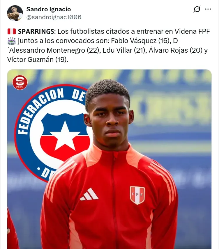 Con Víctor Guzmán, los sparrings de Perú vs. Chile. (Foto: Producción Bolavip)