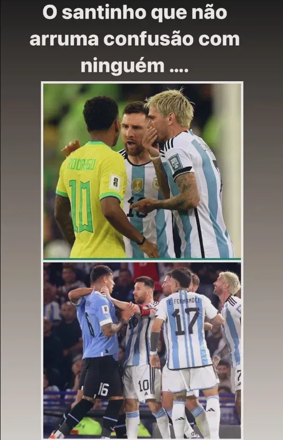 Rodrygo’s dad on his Instagram story (via @SelecaoTalk on X – Twitter)