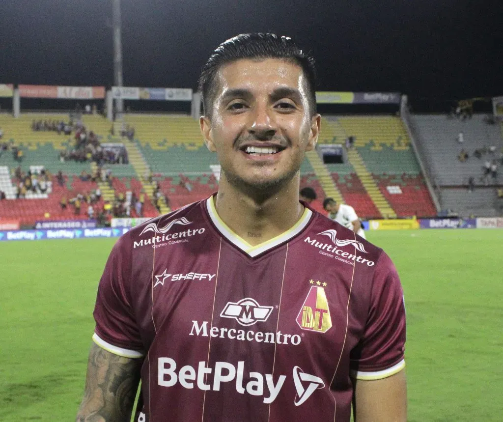 Yeison Guzmán del Deportes Tolima en la fecha 6 por la Liga BetPlay DIMAYOR I 2024. Foto: VizzorImage / Juan Torres.