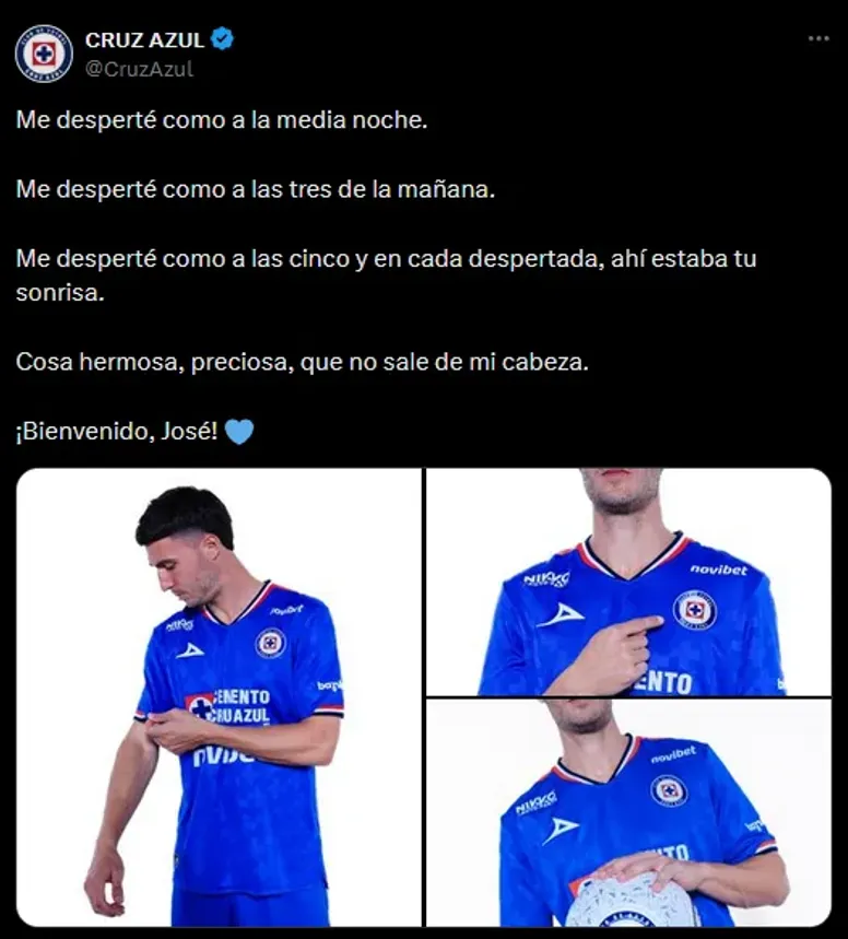 Cruz Azul presentó a José Paradela y se rindió a sus pies: “Cosa hermosa, preciosa”. Noticias en tiempo real
