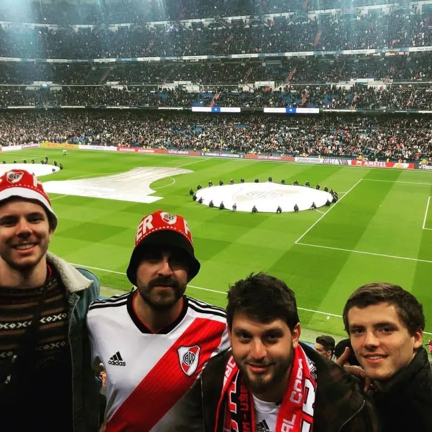 Andrew Teuten en el Bernabéu.