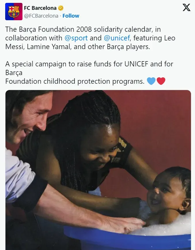 Lionel Messi with Lamine Yamal: Barcelona explain the story behind the