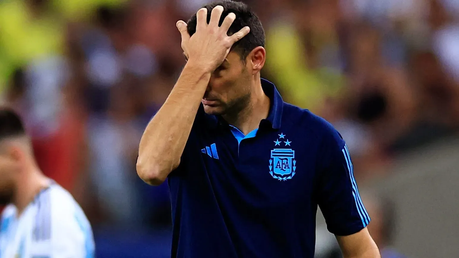 Lionel Scaloni confesó que se está replanteando seguir al frente de la Selección Argentina. Getty Images.