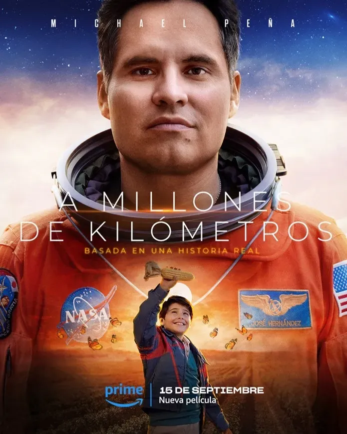 Michael Peña será el encargado de darle vida a José Hernández en la película A Millones de Kilómetros. Imagen: Prime Video.