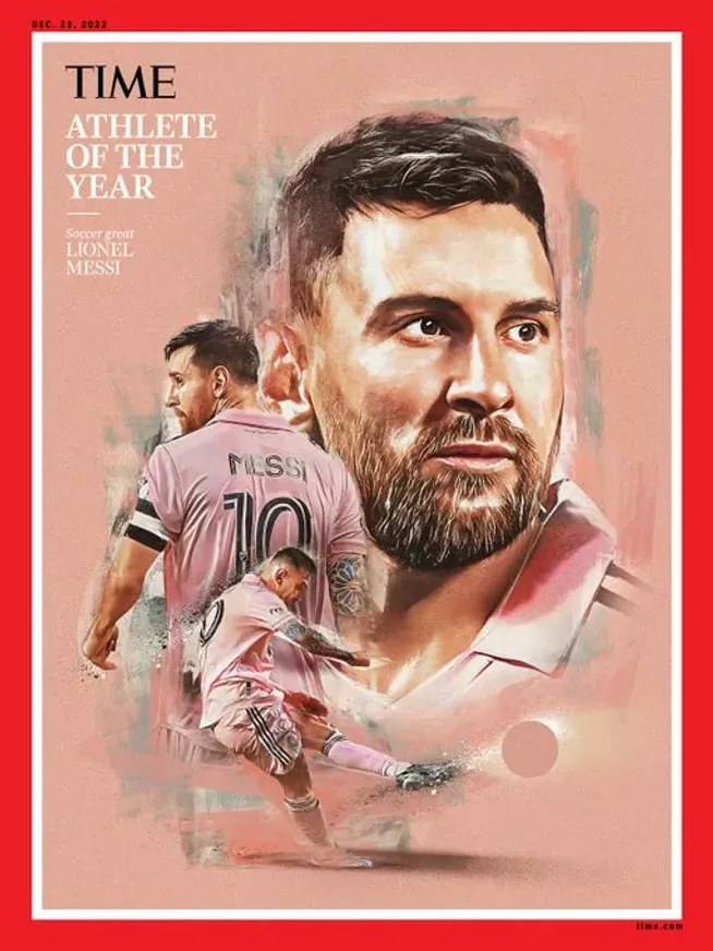 Lionel Messi en la tapa de TIME.