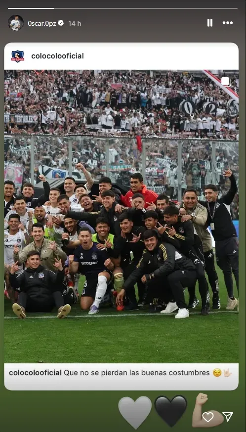 Publicación de Óscar Opazo.