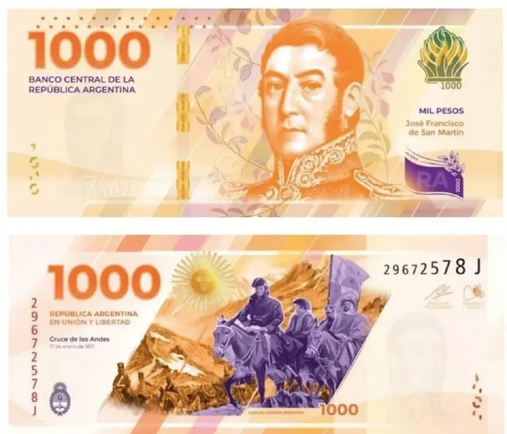 Nuevo billete de San Martín.