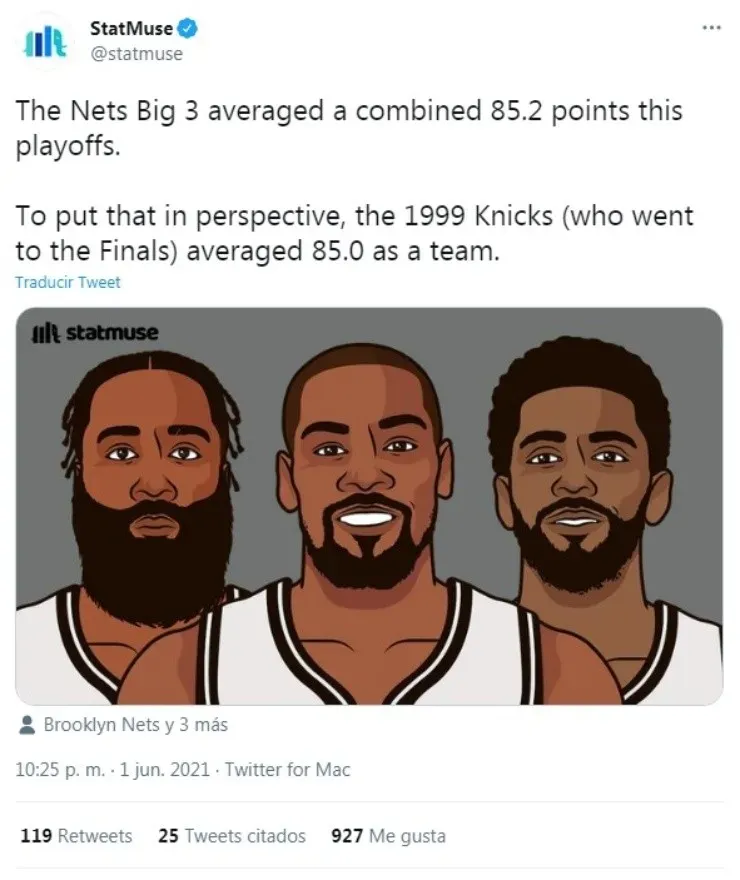 (Fuente: @statmuse)