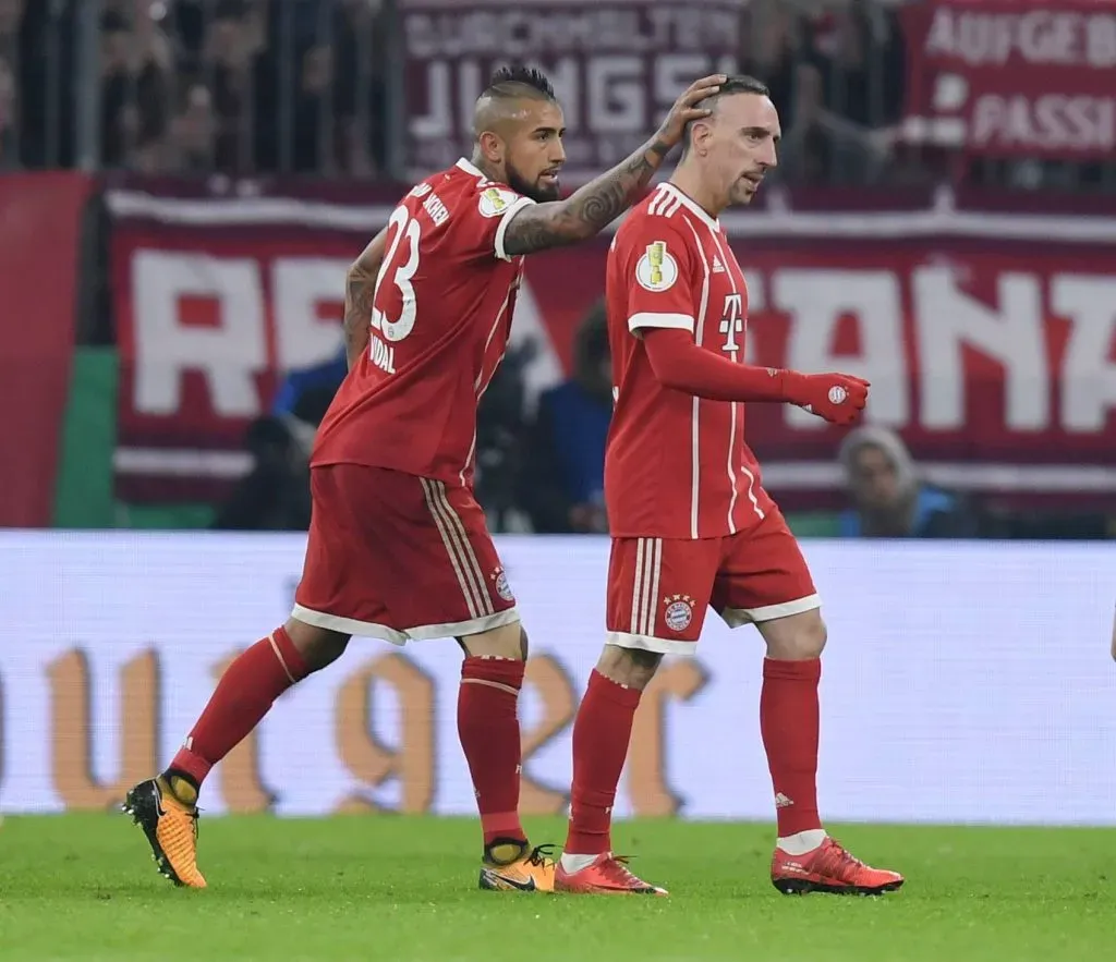 Arturo Vidal y Frank Ribery