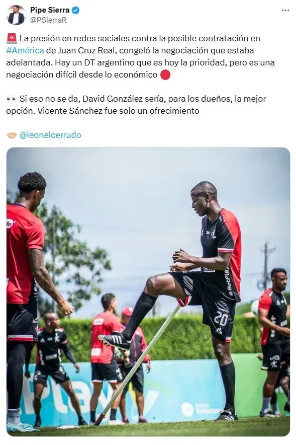 La verdad sobre la posible llegada de Vicente Sánchez al América de Cali (X)