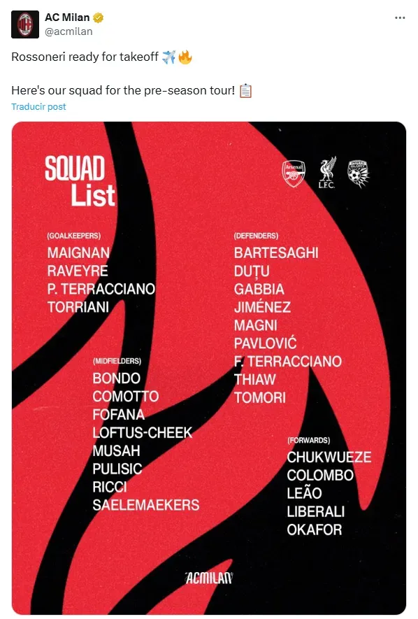 El Milan atraviesa un cambio profundo con Allegri y Modric como fichajes estrella, mientras que el ex Cruz Azul no figura en la gira de pretemporada.         Hace apenas unas semanas, Santiago Giméne