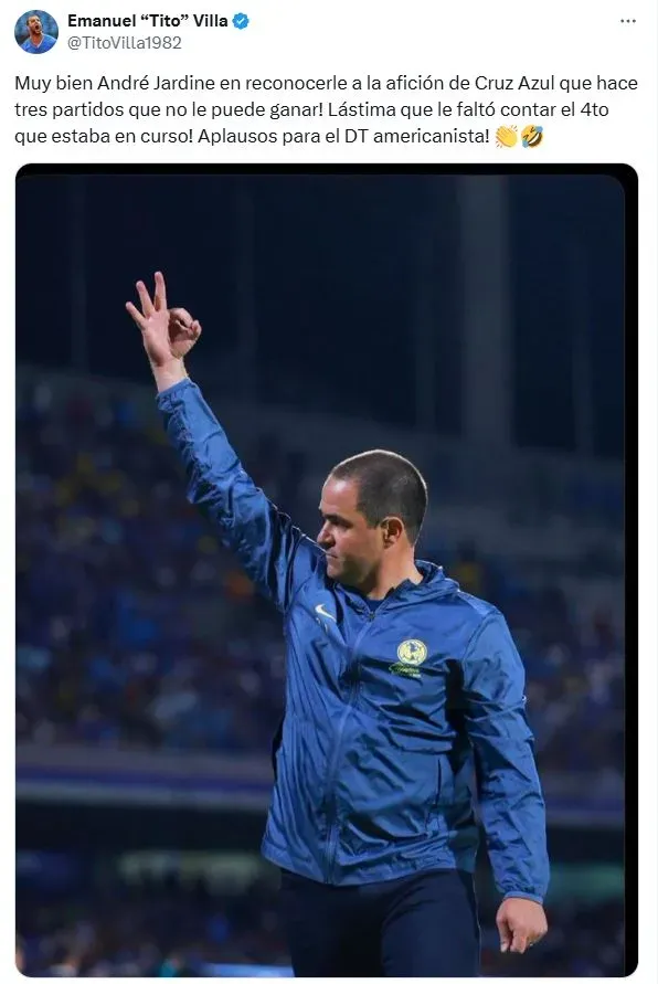 El irónico recado de Tito Villa a André Jardine tras su expulsión contra Cruz Azul. Noticias en tiempo real