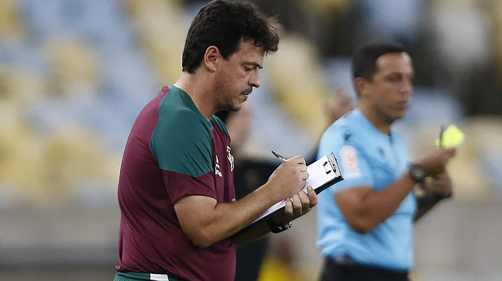 Fernando Diniz admitió que tiene su cabeza en la Final con Boca. Getty Images.