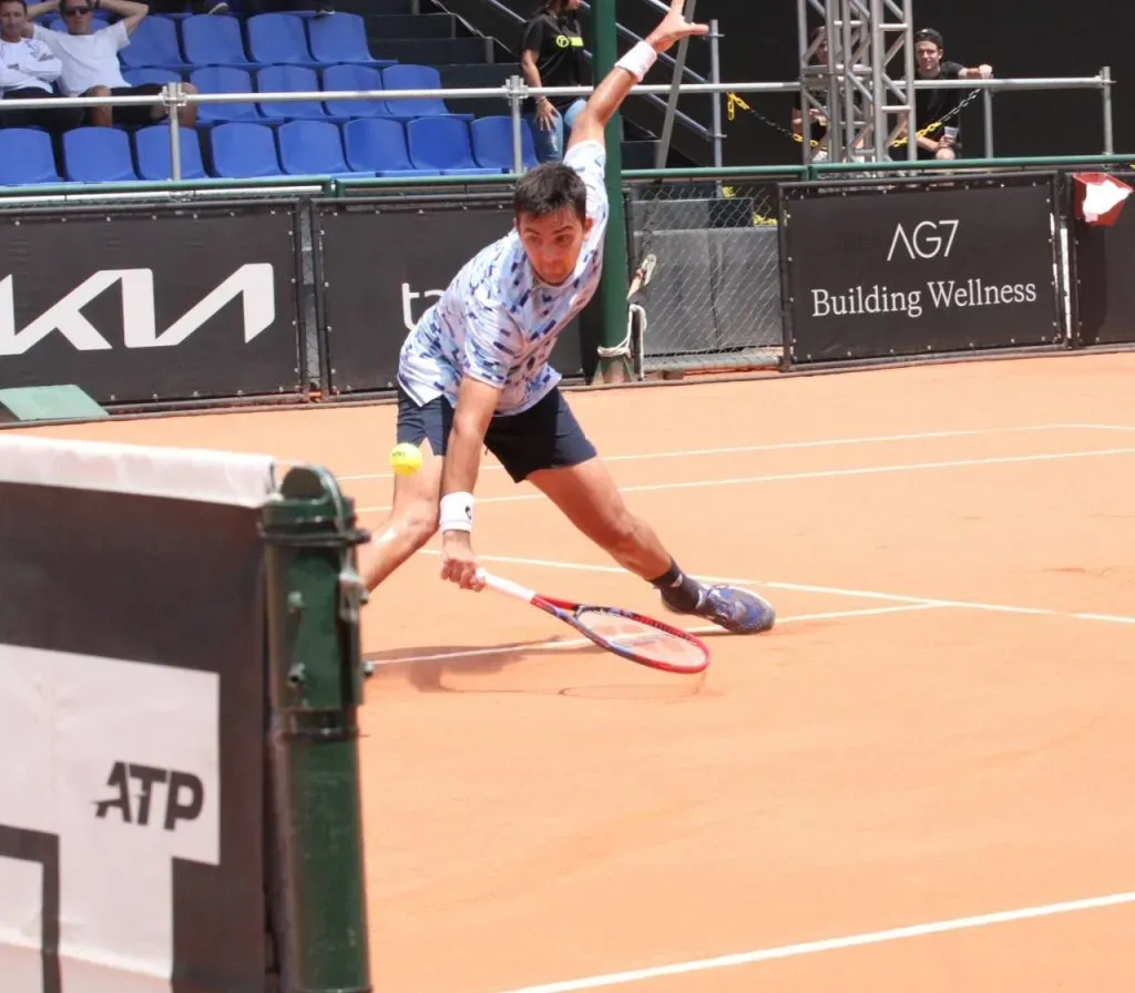 Tomás Barrios en cuartos de final del Challenger 100 de Temuco (Imago)