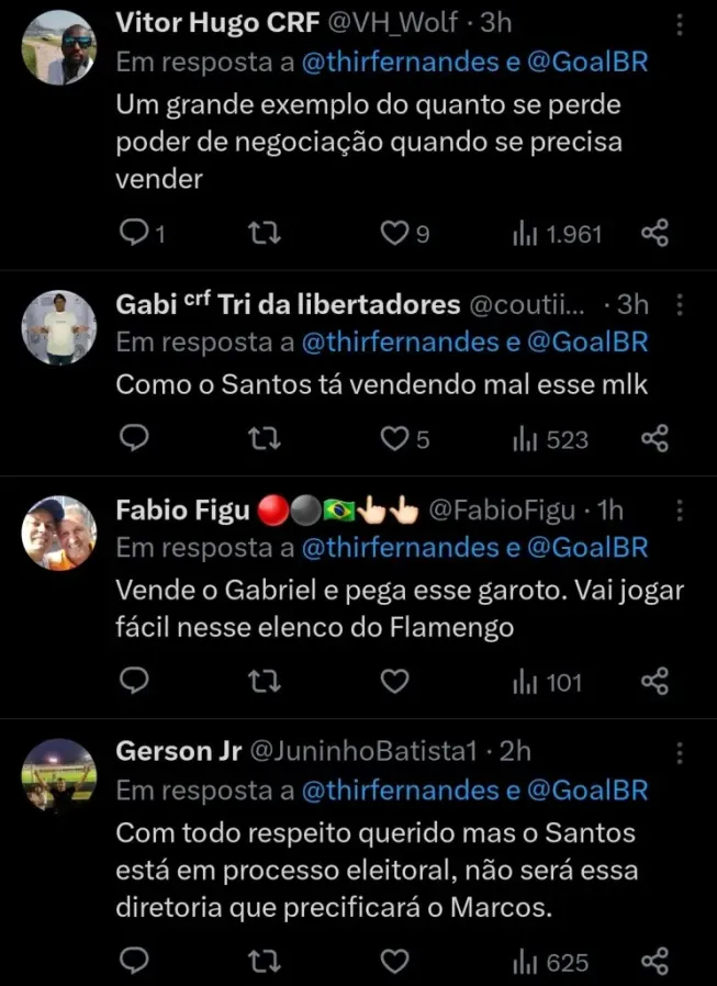 Repercussão via Twitter