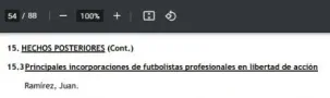Fragmento del balance oficial de Boca.