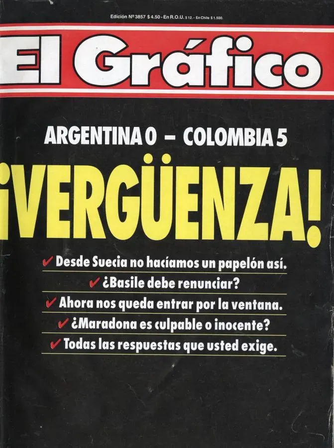 Una tapa histórica de El Gráfico. Foto web.