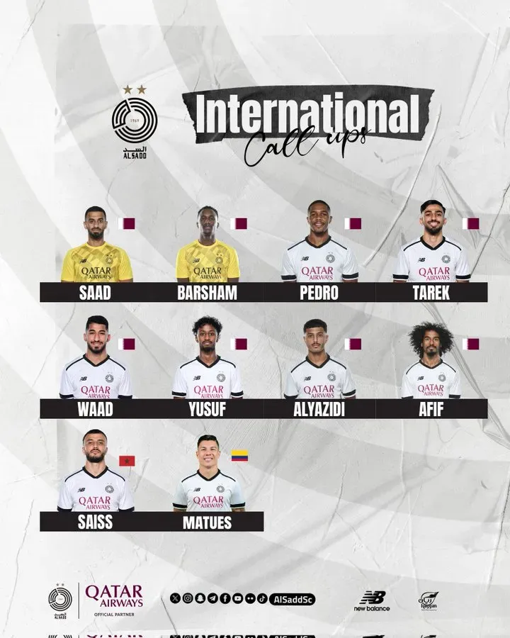 Así reveló Al Sadd a sus convocados. (Foto: @AlsaddSC)