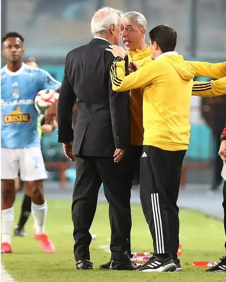 Tiago Nunes y Jorge Fossati en la Liga 1. (Foto: Twitter).