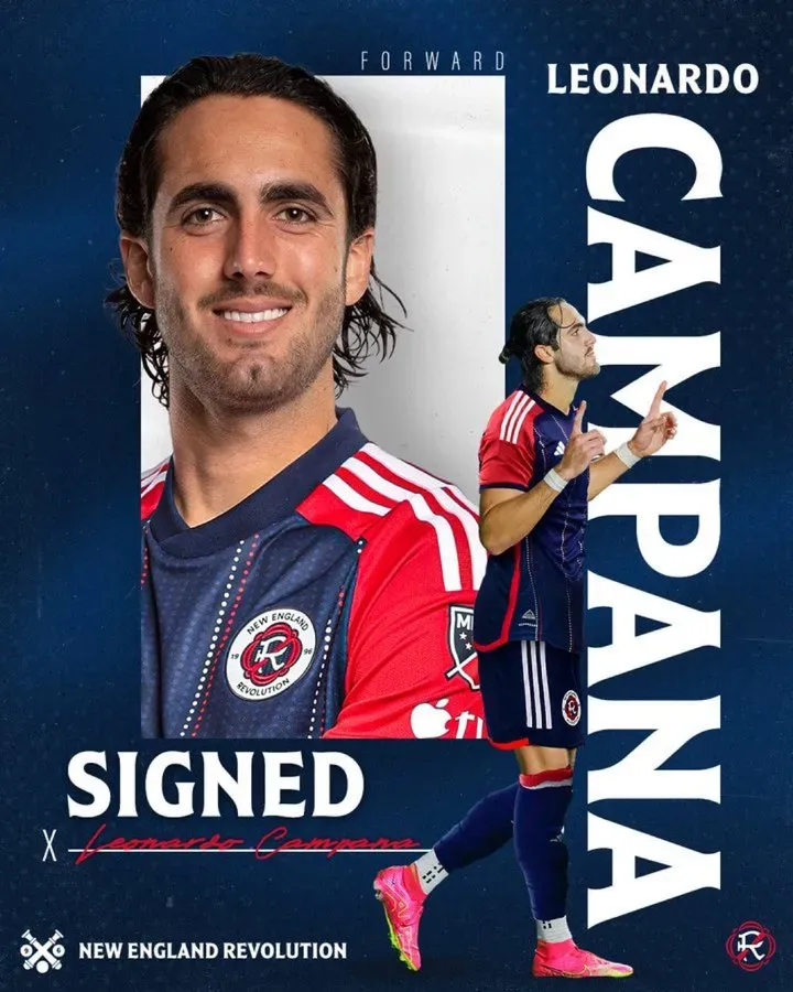 Leonardo Campana fue oficializado como delantero del New England Revolution.