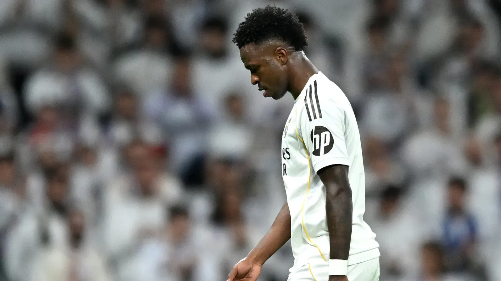 El Bernabéu silbó de manera contundente a Vinicius ante Sevilla: GETTY