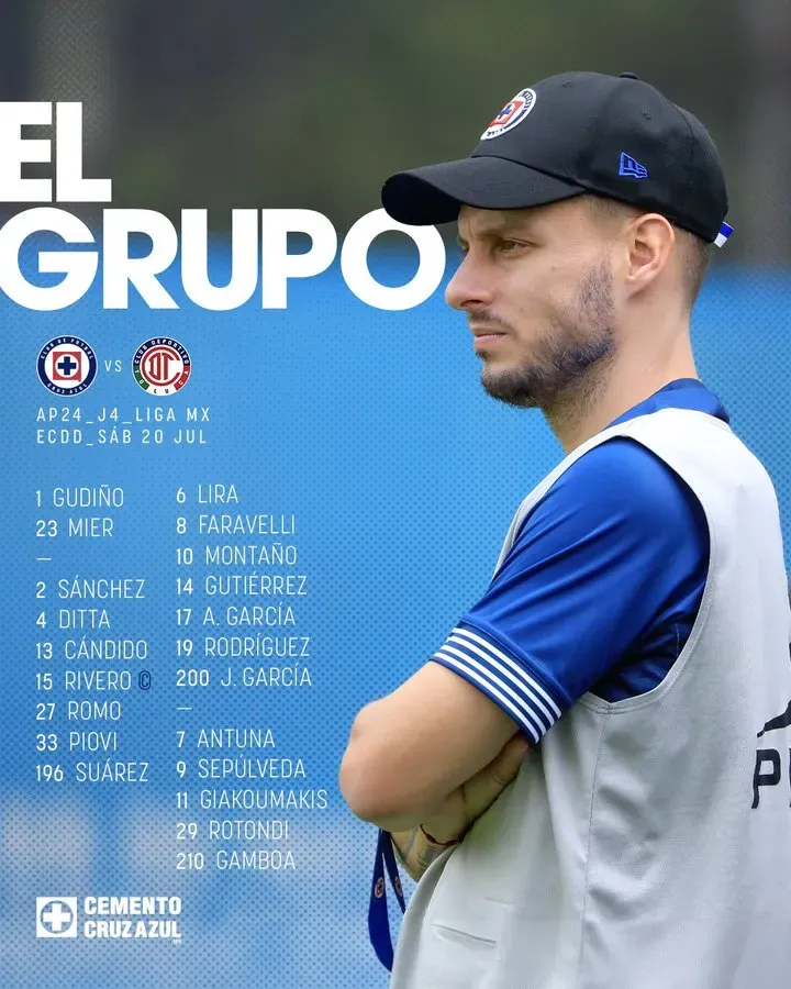 Cruz Azul vs Toluca EN VIVO por la J4 del Apertura 2024 Vamos Azul