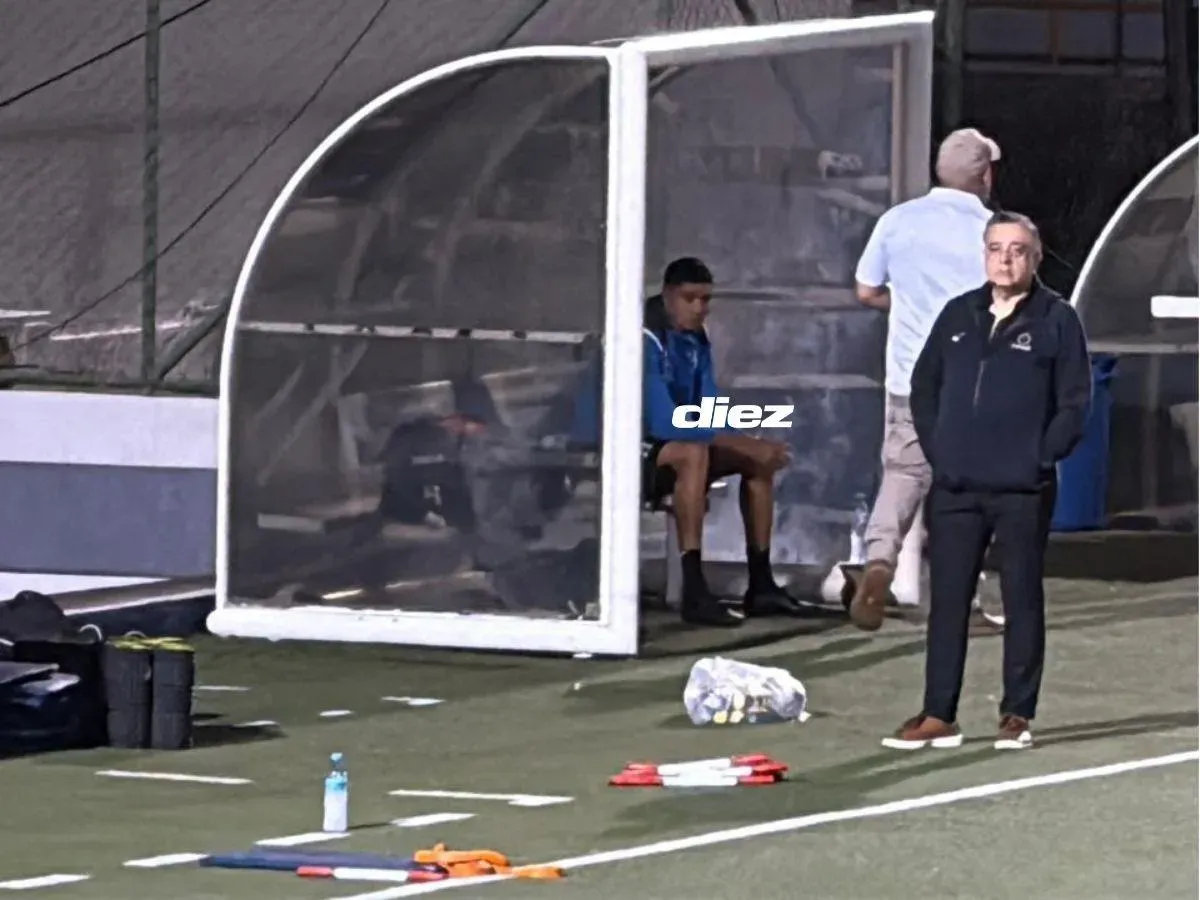 Getsel Montes no se entrenó con la selección de Honduras y así fue captado. Foto: DIEZ