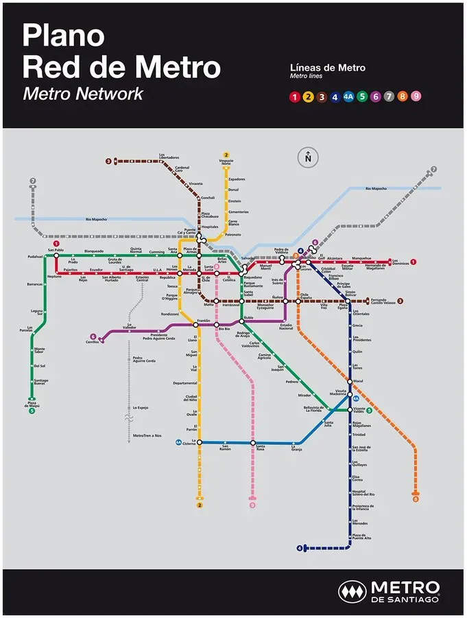 Así quedará el mapa de Santiago.