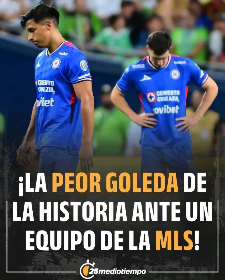 Portada de Mediotiempo sobre la humillación de Cruz Azul ante Seattle Sounders