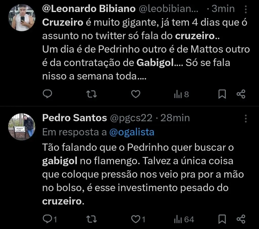 Repercussão via Twitter