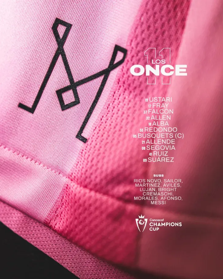 Lionel Messi, suplente en Inter Miami.