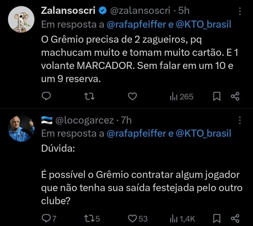 Repercussão via Twitter