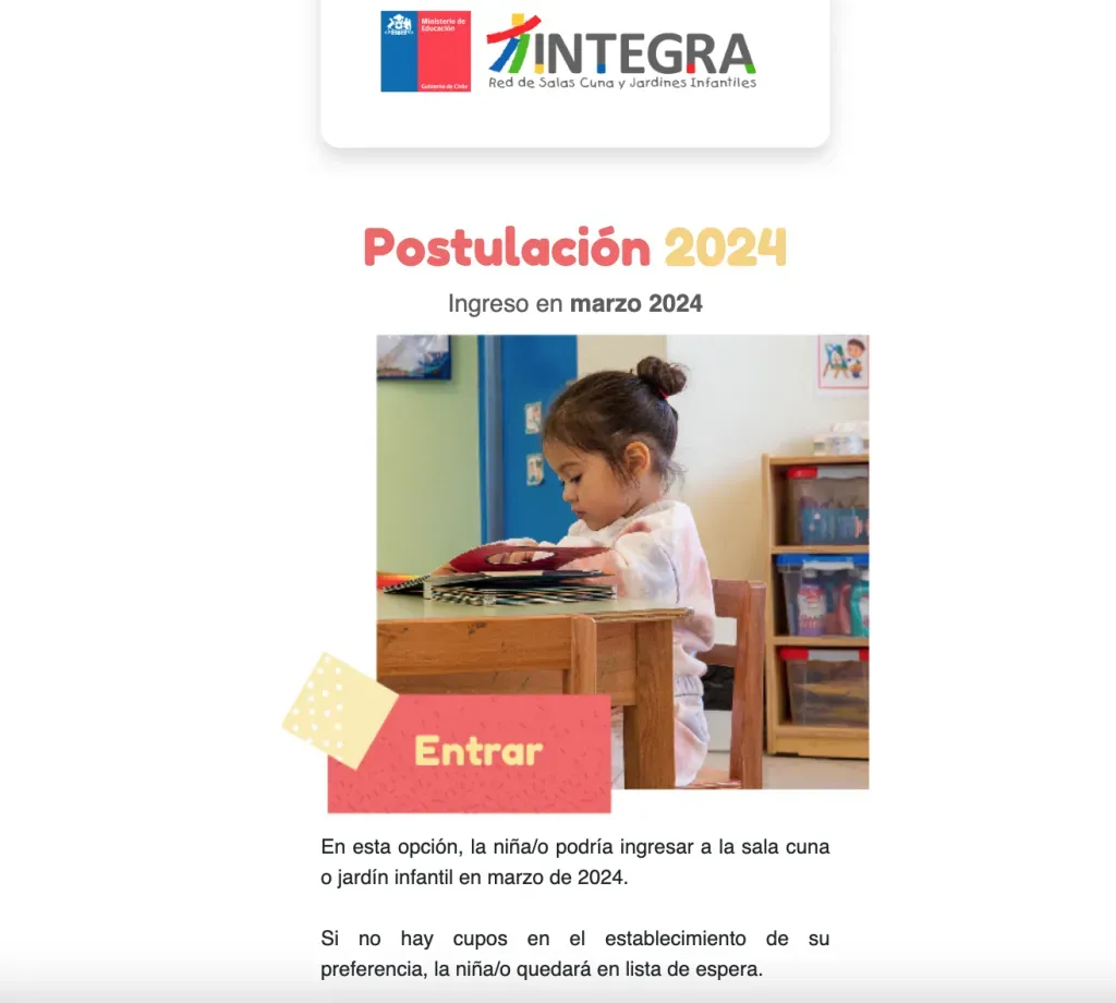 Todos los documentos que necesitas para postular a tu hijo/a