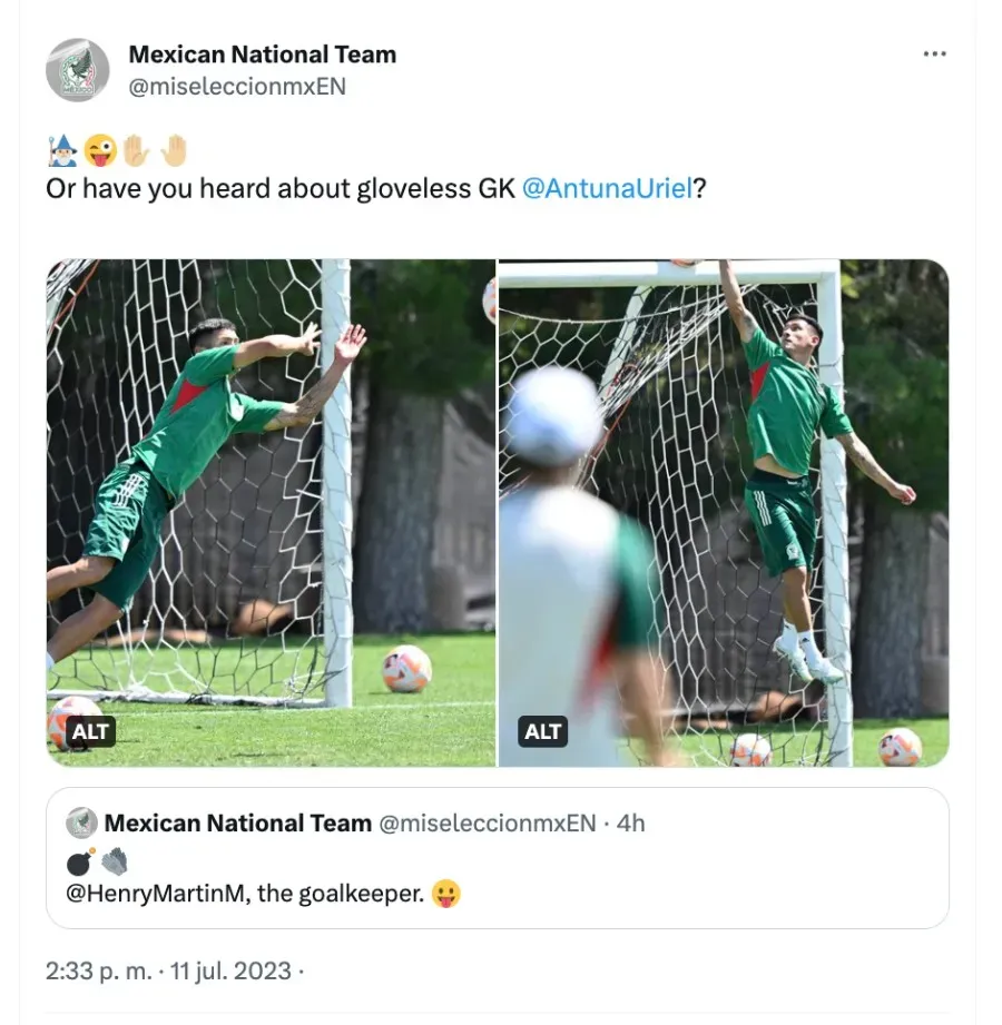 Selección Nacional, Twitter