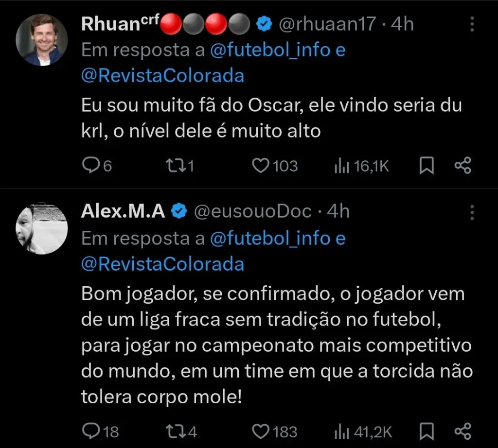 Repercussão via Twitter