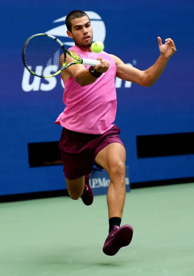 Carlos Alcaraz en el US Open (Getty Images).