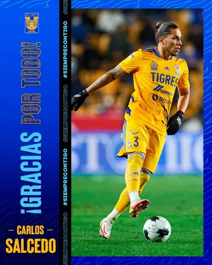 Carlos Salcedo, fuera de Tigres UANL